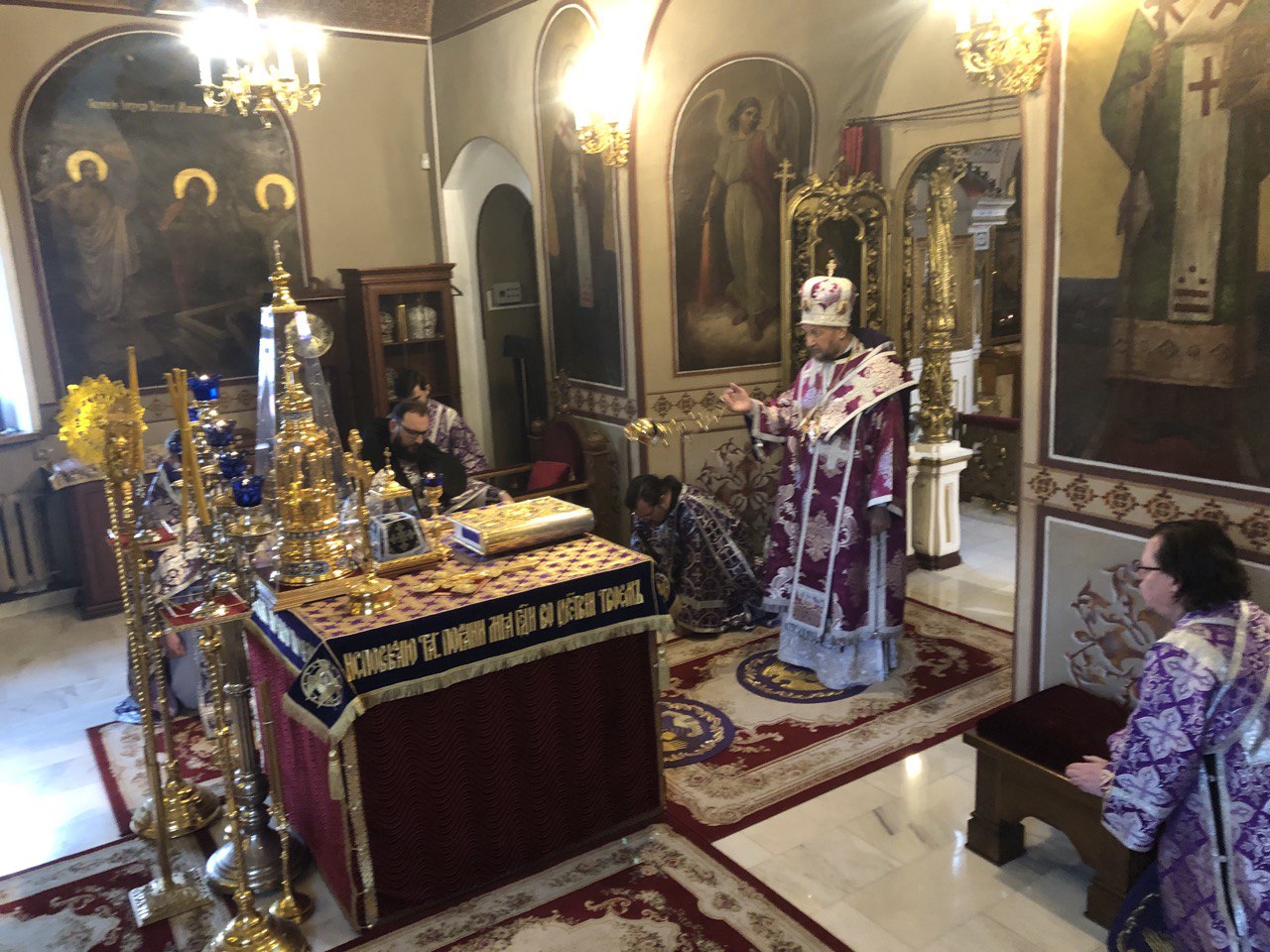 Света Литургија Пређеосвећених дарова на празник Светих четрдесет мученика Севастијских