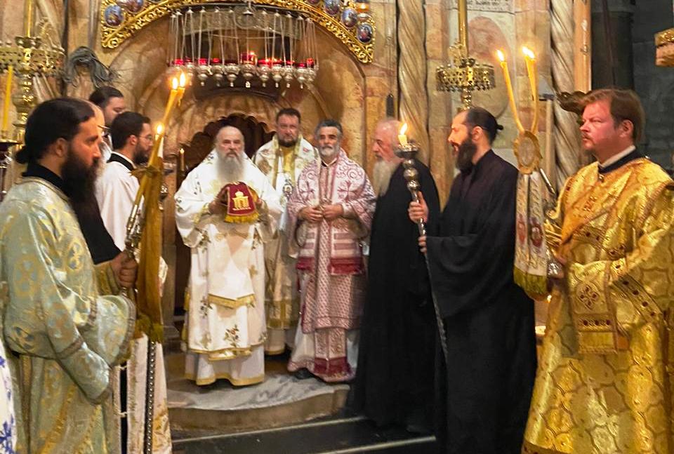 Епископ моравички Антоније богослужио на Гробу Христовом у Јерусалиму