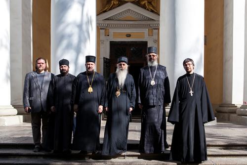 Епископи СПЦ у посети Алексадро-Невској лаври (02.09.2019)