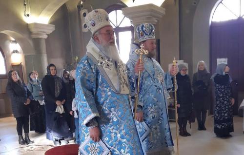Празник Сретења Господњег на Руском подворју у Београду (15.02.2021)