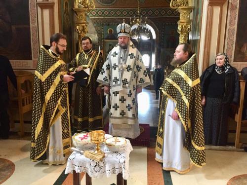 Литургија Пређеосвећених дарова у петак 15. марта 2019. године