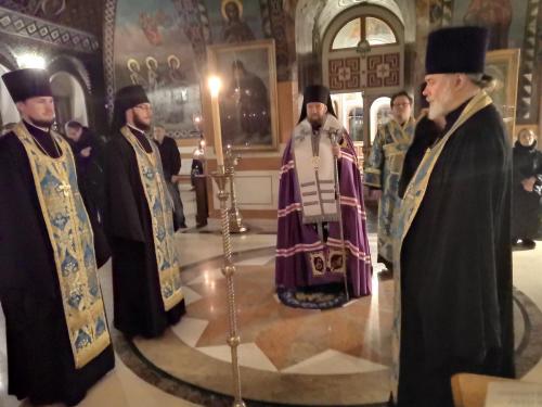 Бденије уочи празника чудотворне иконе Пресвете Богородице "Знаменије" (09.12.2019)