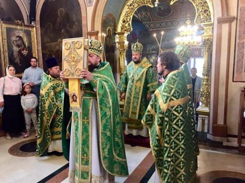 Светом Литургијом Епископ Антоније обележио 12-годишњицу свог архијерејског служења (23.07.2018)