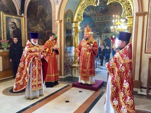 Литургија у понедељак Светле седмице (09.04.2018)