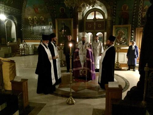 Бденије уочи празника Сабора Св. архистратига Михаила (20.11.2018)